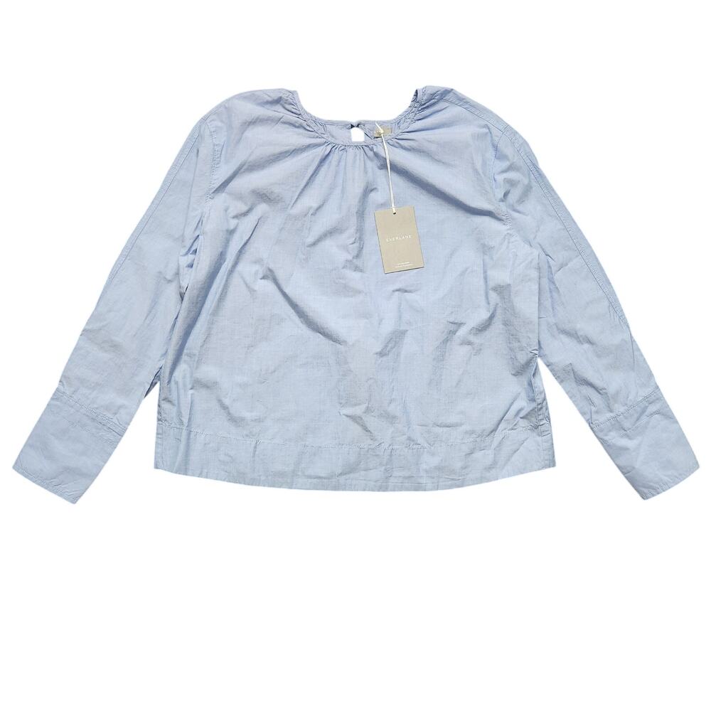 NWT Everlane The Poplin Breeze Shirt Blue Size Small